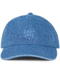 GANT - Denim Cap Made Of Cotton - Lyst