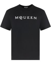 McQueen - T-Shirt With Logo - Lyst