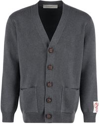 Golden Goose - Melange Cotton Cardigan - Lyst