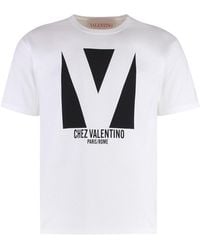 Valentino Garavani - Cotton Crew-Neck T-Shirt - Lyst