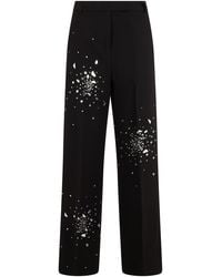 Des Phemmes - Pants With Decorative Crystals - Lyst