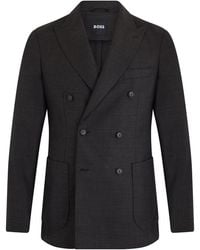 BOSS - Double-Breasted Jacket - Lyst