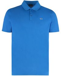 Paul & Shark - Cotton Piqué Polo Shirts - Lyst