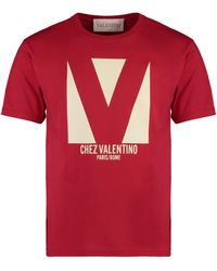 Valentino Garavani - Cotton Crew-Neck T-Shirt - Lyst