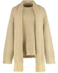 MM6 by Maison Margiela - Wool-Blend Crew-Neck Sweater - Lyst