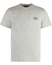 A.P.C. - Raymond Cotton Crew-Neck T-Shirt - Lyst