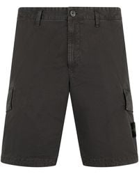 Stone Island - Cotton Cargo Bermuda - Lyst