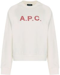 A.P.C. - Patty Cotton Crew-Neck Sweatshirt - Lyst