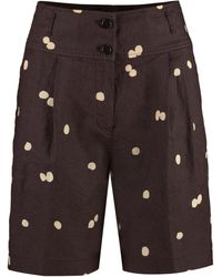 Aspesi - Polka-dot Cotton Bermuda-shorts - Lyst