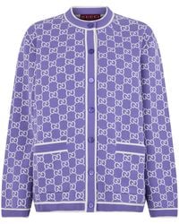 Gucci - Cardigan Embroidered Cotton Cardigans - Lyst