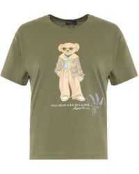 Polo Ralph Lauren - T-shirt in cotone con stampa - Lyst