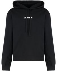 Jil Sander - Logo Cotton Hoodie - Lyst