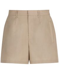 Fendi - Wool Bermuda-Shorts - Lyst