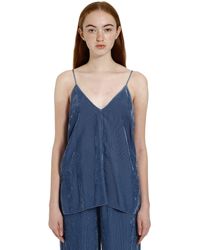 Forte Forte Top in velluto a coste - Blu