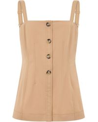 Veronica Beard - Top Slim Fit With Buttons - Lyst