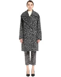 MICHAEL Michael Kors Wool Blend Double-breasted Coat - Grey