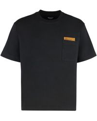 Bottega Veneta - T-shirt girocollo in cotone - Lyst