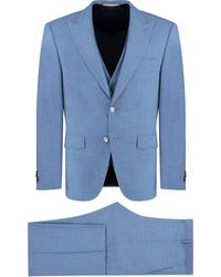 BOSS - Stretch Wool Three-pieces Suit - Lyst