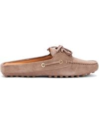 Tod's - Suede Moccasin Sandal - Lyst