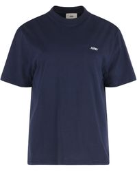 Autry - T-shirt in cotone con logo - Lyst