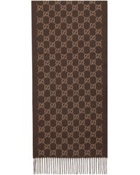 Gucci - Sciarpa in cashmere GG - Lyst
