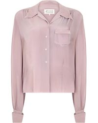 Maison Margiela - Silk Satin Shirt - Lyst