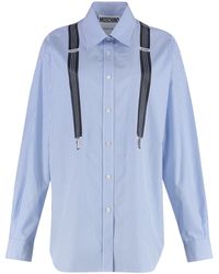 Moschino - Camicia in cotone a righe - Lyst