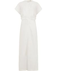 TOTEME - Long Dress With Short Sleeves - Lyst