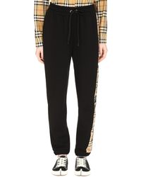 Burberry Logo Detail Cotton Track-pants - Black