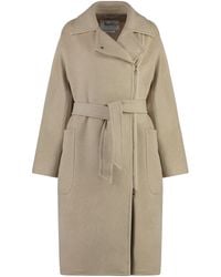 Max Mara - Elegant Wool Jacket With Coordinated Belt - Lyst
