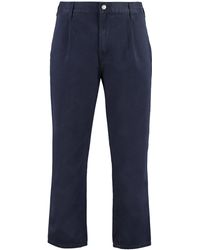 Carhartt WIP Pantaloni Abbott in cotone - Blu