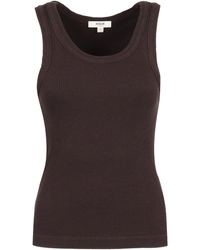 Agolde - Sleeveless Ribbed Tank Top - Lyst