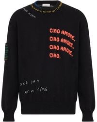 Roberto Collina - Cotton Sweater With Embroidery - Lyst