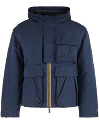 K-Way - Guillermo Cotton Feel Short Cotton Parka With Primaloft Padding - Lyst
