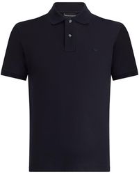 Emporio Armani - Cotton Polo With Short Sleeves - Lyst