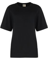 KHAITE - Round Neck T-Shirt Allen - Lyst