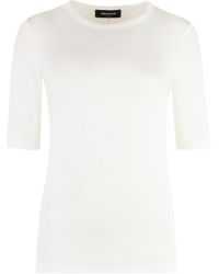 Fabiana Filippi - T-shirt girocollo in viscosa - Lyst