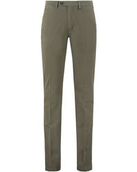 Canali - Cotton Chino Trousers - Lyst