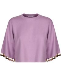 Rabanne - Cotton Blend Crew-Neck Sweater - Lyst