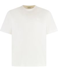 Burberry - T-Shirt With Printed Logo - Lyst