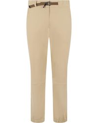 Moncler - Straight Pants With Contrasting Belt - Lyst