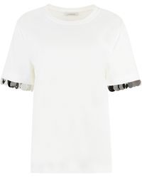 Rabanne - Viscose Crew-Neck T-Shirt - Lyst