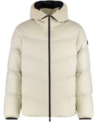 Moncler - Piumino corto Forez con cappuccio - Lyst
