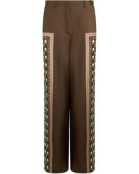 Tory Burch - Silk Satin Pants - Lyst