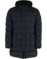 Herno - Hooded Techno Fabric Down Jacket - Lyst