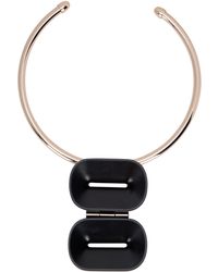 Max Mara - Metal And Ebony Choker Necklace - Lyst