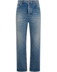 Saint Laurent - Cropped Fit Jeans - Lyst