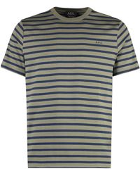 A.P.C. - T-shirt girocollo Emilien in cotone - Lyst