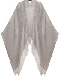 Fabiana Filippi - Fringed Linen Fabric Cloak - Lyst