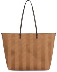 Fendi - Reversible Canvas Leather Tote - Lyst